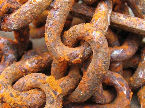 remove rust from metal chain